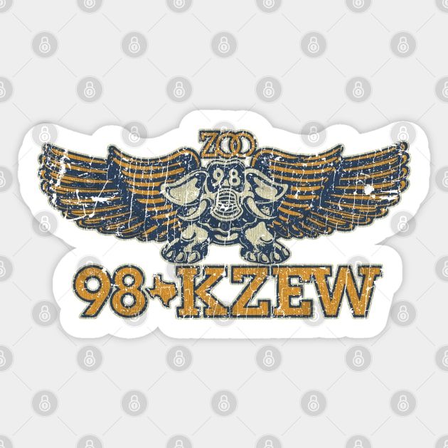 KZEW 98 Dallas 1973 Sticker by JCD666